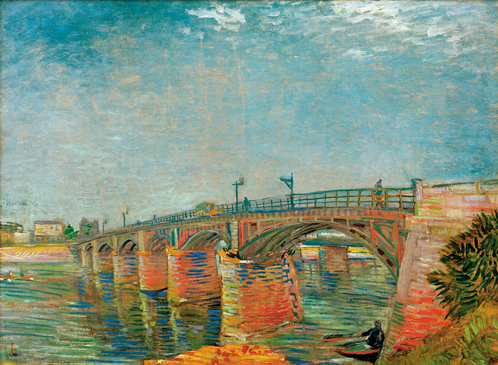  文森特·威廉·梵高  Vincent Willen Van Gogh —— 阿尔尼耶的塞纳河大桥